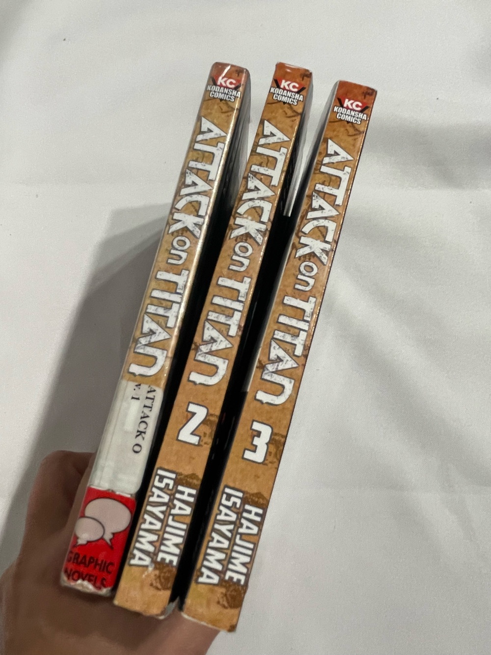 Attack on Titan Volumes 1, 2, & 3 manga books by Hajime Isayama Great Condition - Picture 3 of 3